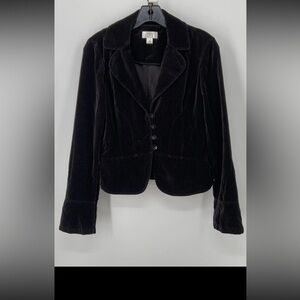 black velvet blazer